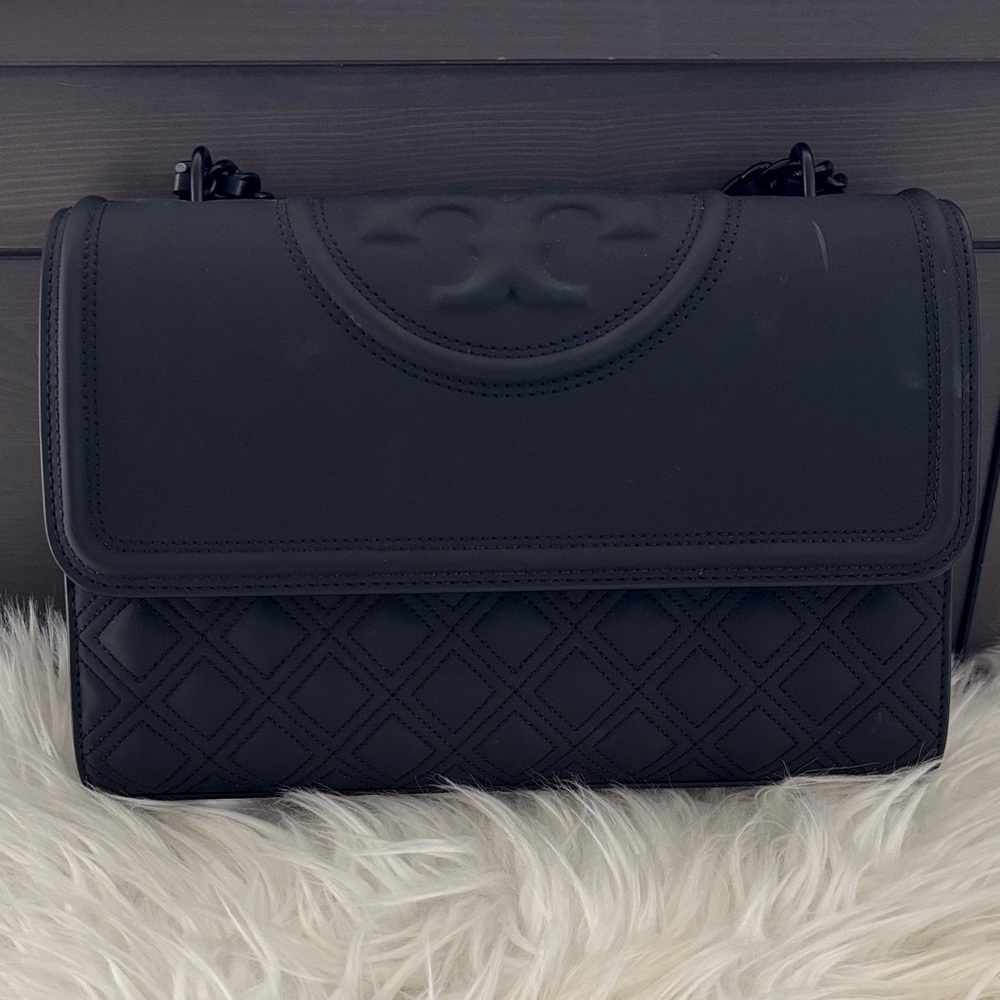 Tory Burch Black Quilted Crossbody Bag